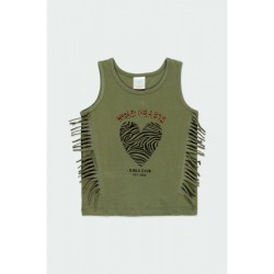 Camiseta punto con flecos niña Bóboli