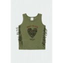Camiseta punto con flecos niña Bóboli