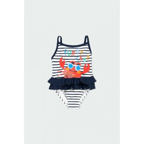 Bañador listado de bebé niña Bóboli