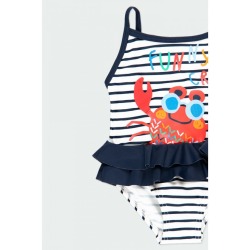 Bañador listado de bebé niña Bóboli