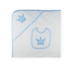 Capa de baño+babero familia corona Sardón