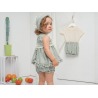 Vestido bebe bordado con capota y pololo