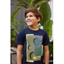 Camiseta estampado geometrico niño UBS2