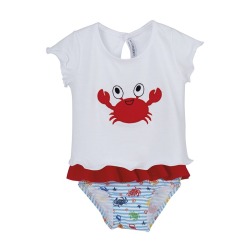 Conjunto baño niña cangrejo Calamaro