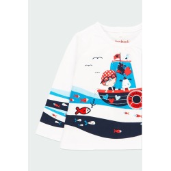 Camiseta "peces" de bebé niña Boboli