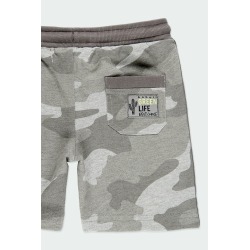 Bermuda felpa camuflaje de niño Boboli