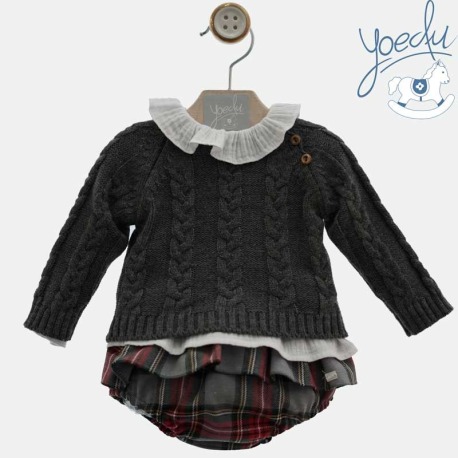 Conjunto baby 3 piezas trenzas Yoedu