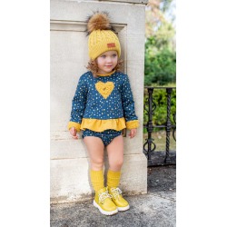 Conjunto bebe niña corazones Nekenia