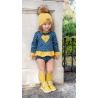 Conjunto bebe niña corazones Nekenia
