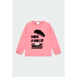 Camiseta punto "Mon amour" niña Boboli