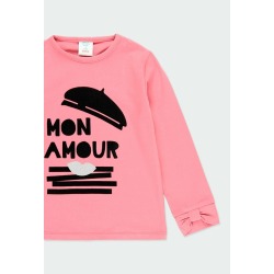 Camiseta punto "Mon amour" niña Boboli