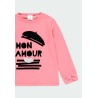 Camiseta punto "Mon amour" niña Boboli