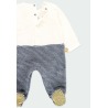 Pelele terciopelo combinado de bebé Boboli