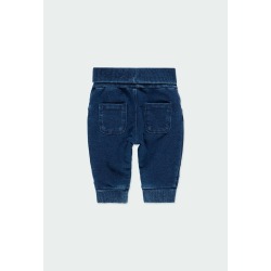 Pantalón felpa denim de bebé Boboli