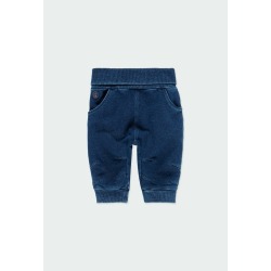 Pantalón felpa denim de bebé Boboli