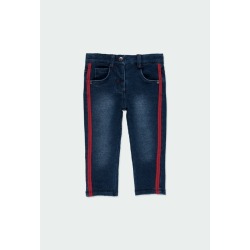 Pantalón felpa denim niña Boboli