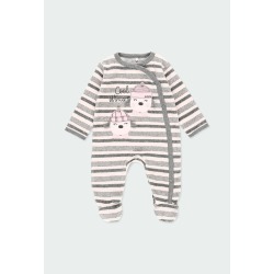 Pelele terciopelo listado de bebé Boboli