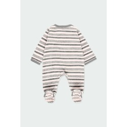 Pelele terciopelo listado de bebé Boboli