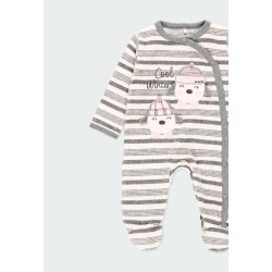 Pelele terciopelo listado de bebé Boboli
