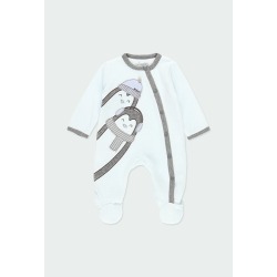 Pelele terciopelo "pingüino" de bebé Boboli