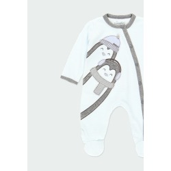 Pelele terciopelo "pingüino" de bebé Boboli
