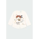 Camiseta punto con guipur de niña Boboli