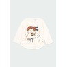 Camiseta punto con guipur de niña Boboli