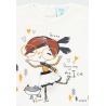 Camiseta punto con guipur de niña Boboli