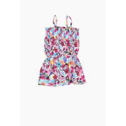 Vestido viscosa estampado flores