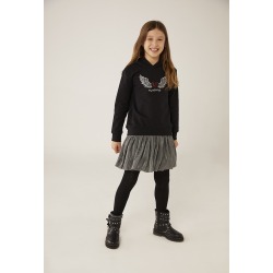 Vestido felpa combinado "alas" de Boboli