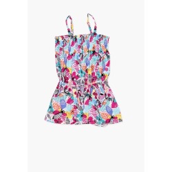 Vestido viscosa estampado flores
