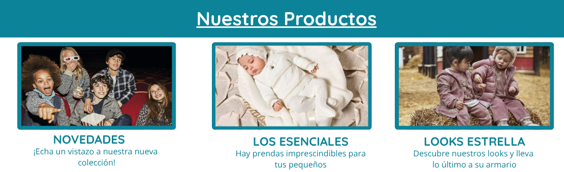 Todo lo que necesitas en moda infantil. Desde 0 meses hasta 16 años